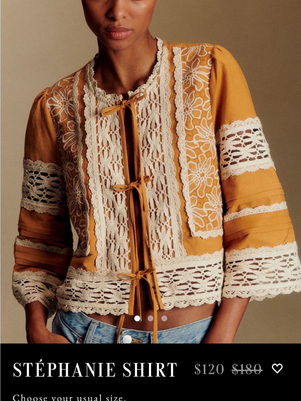 EUC Sezane Stephanie Shirt